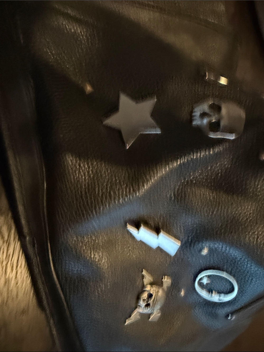 Coach Black Leather Satchel with Silver Stud & Skull Accents - Picture 6 of 6